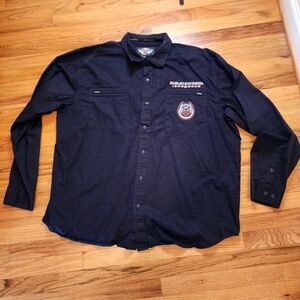Harley Davidson 105th Anniversary Long Sleeve Button Down Dress Shirt 3XL